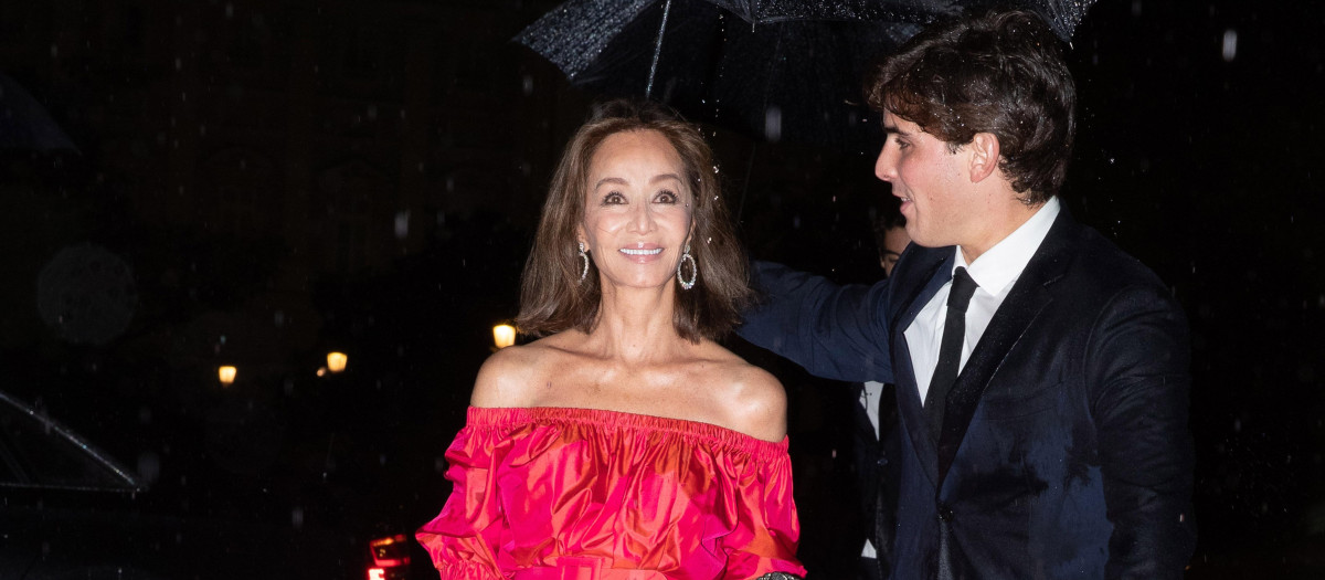 Isabel Preysler arriving at the Margarita and Carlota Alcocer coming out party in Madrid 19/10/2019