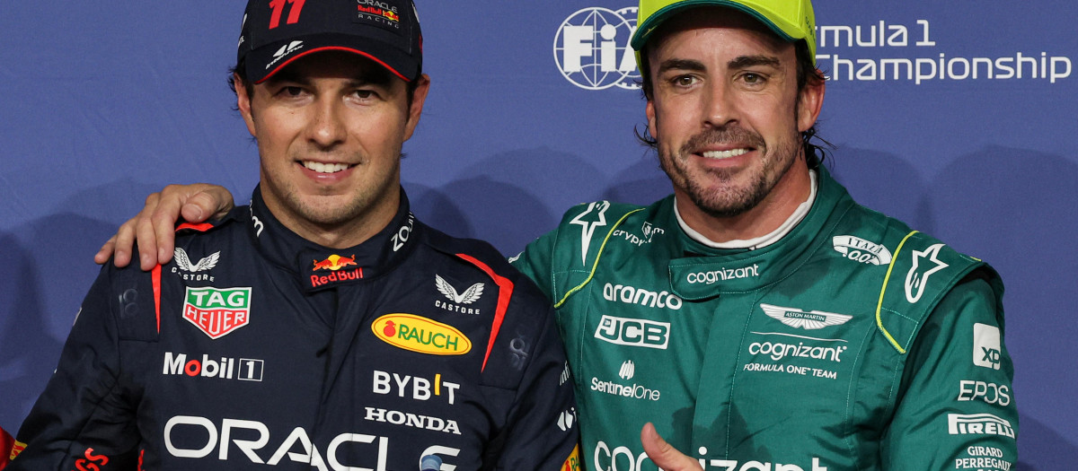 Fernando Alonso y Checo Pérez saldrán en la primera línea en Yeda