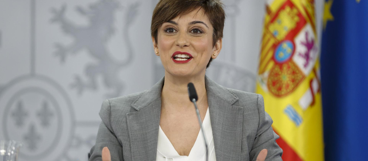 Imagen de la la portavoz del Gobierno, Isabel Rodríguez