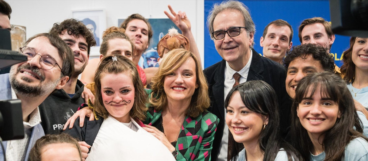La ministra de Educación y Formación Profesional, Pilar Alegría, y el ministro de Universidades, Joan Subirats