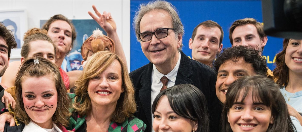 La ministra de Educación y Formación Profesional, Pilar Alegría, y el ministro de Universidades, Joan Subirats