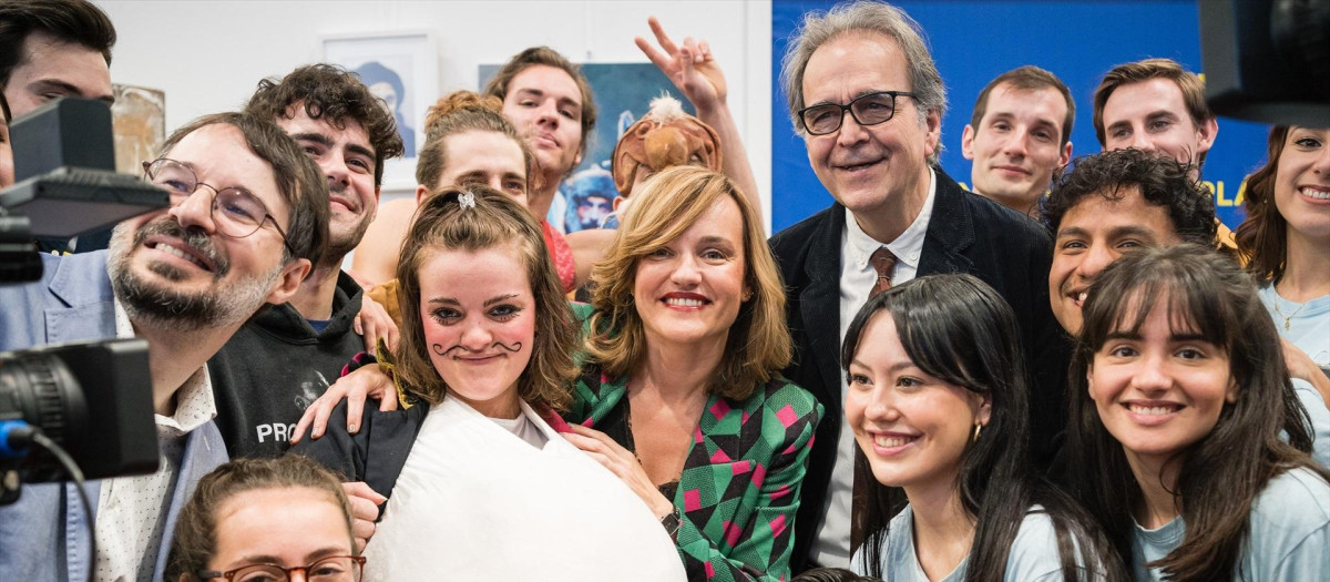 La ministra de Educación y Formación Profesional, Pilar Alegría, y el ministro de Universidades, Joan Subirats