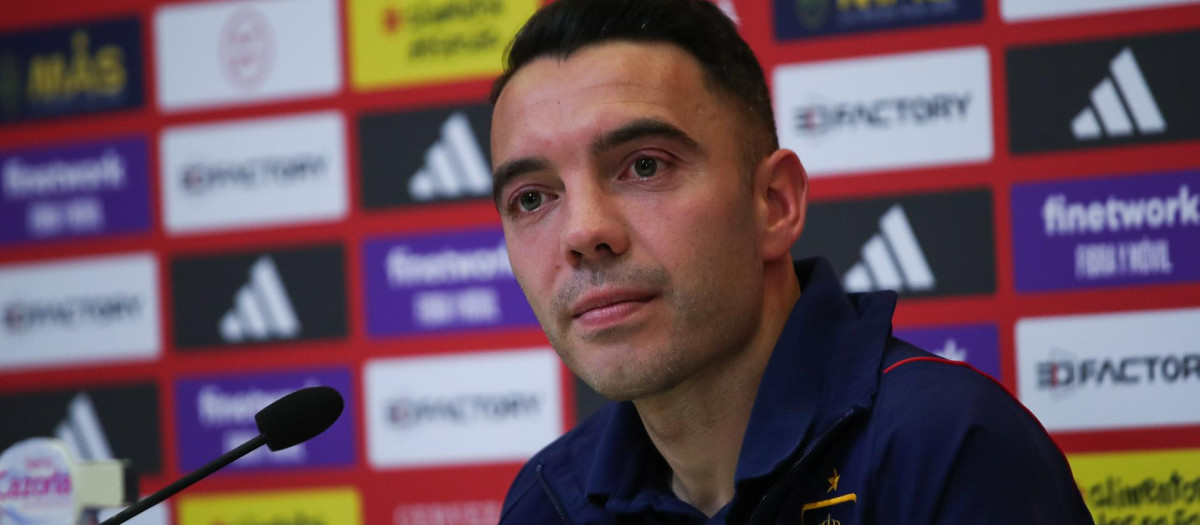 Iago Aspas en su regreso a la selección
