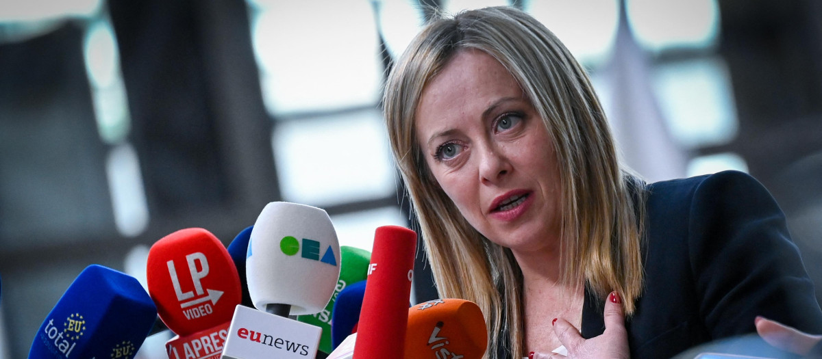 La primera ministra de Italia, Giorgia Meloni