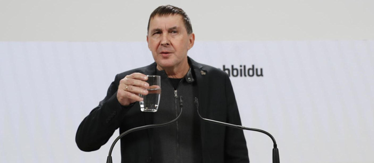 El líder de EH Bildu, Arnaldo Otegi, este viernes