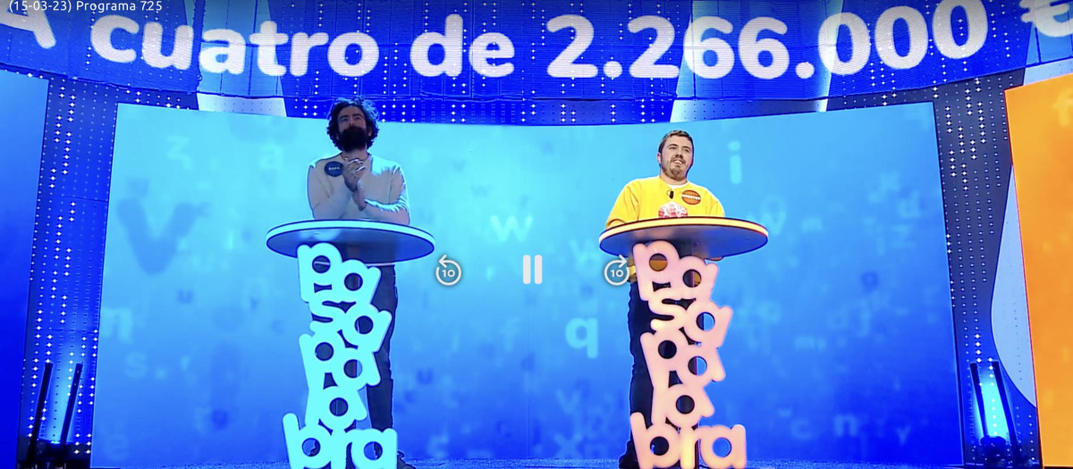 Rafa y Orestes, durante uno de esos duelos