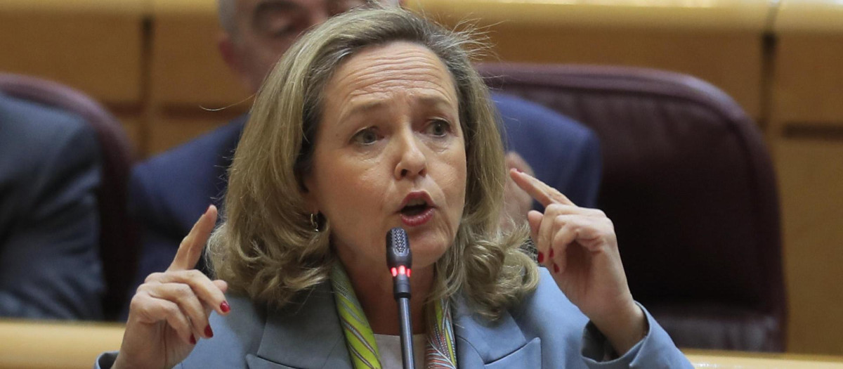 La ministra de Asuntos Económicos, Nadia Calviño.