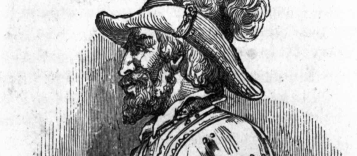 Grabado de Ponce de León publicado en 1858