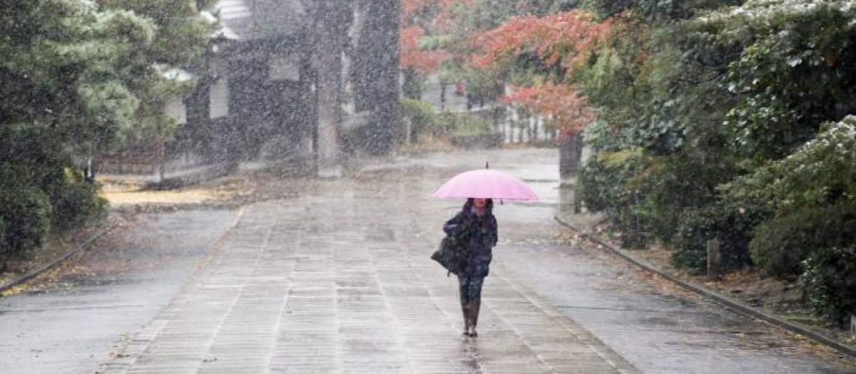 Una ciudadana caminando por Japón