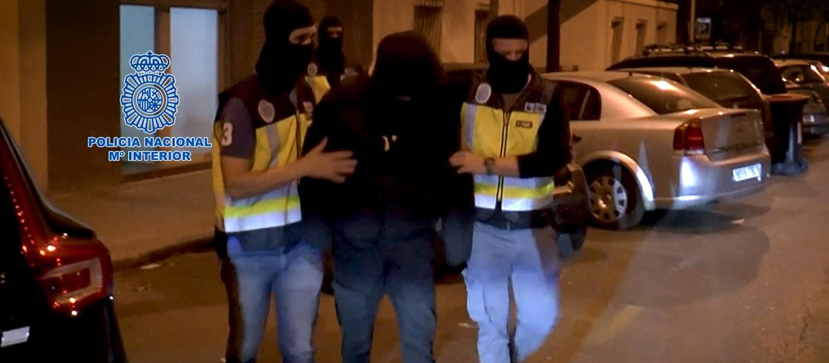 Imagen del ciberdelincuente detenido por la Policía Nacional