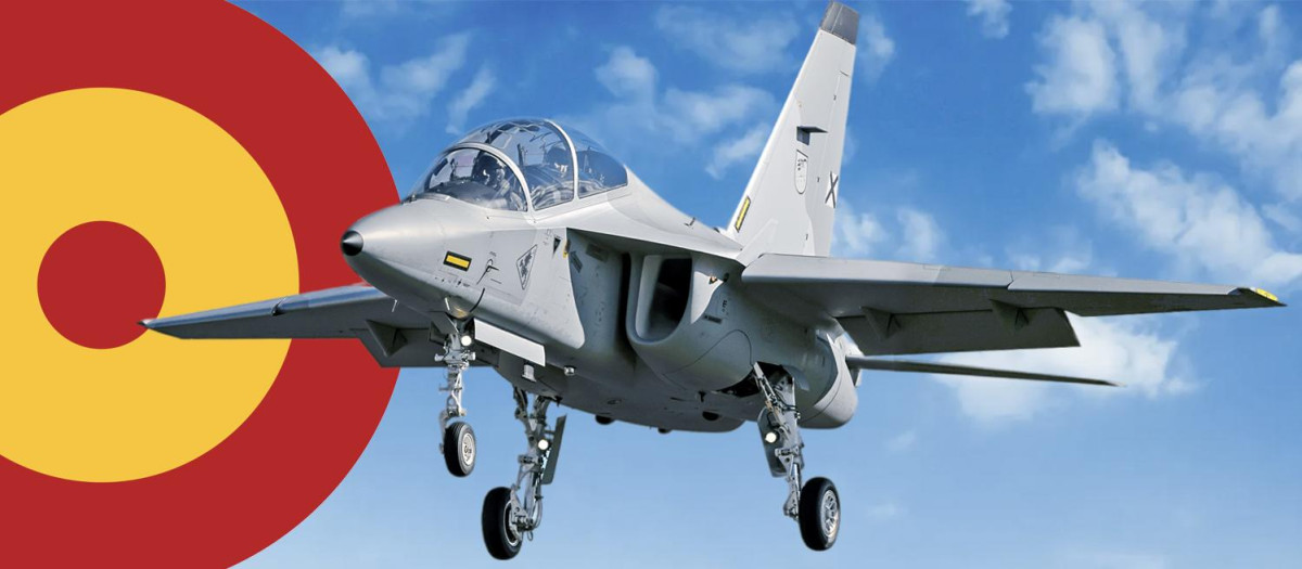 El Aermacchi M-346, un avanzado caza de entrenamiento a reacción, posible sustituto del F-5 del Ejército del Aire español