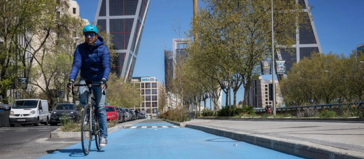 Carril bici de la Castellana