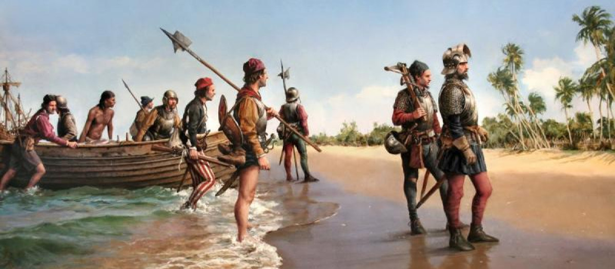 Las expediciones de Alonso de Ojeda obra de Augusto Ferrer-Dalmau