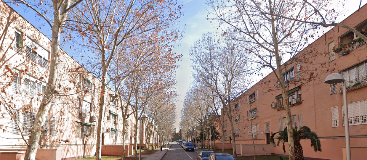 La calle de Órgiva, en el distrito madrileño de Usera
