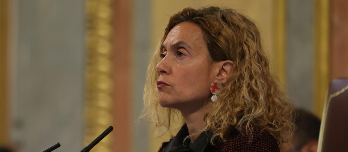 La presidenta del Congreso, Meritxell Batet, durante una sesión plenaria, en el Congreso de los Diputados, a 29 de marzo de 2023, en Madrid (España). La ministra de Defensa comparece para explicar la ayuda militar de España a Ucrania y la decisión del Gobierno de enviar un total de diez carros de combate 'Leopard' al Gobierno de Volodimir Zelenski. La comparecencia es a petición de EH Bildu, ERC, BNG y CUP, que reclamaron que el Ejecutivo detallara las "implicaciones" que puede tener la aportación de más armamento en la guerra de Ucrania, sin que el envío de los 'Leopard' haya sido además debatido y votado por el Parlamento.
29 MARZO 2023;ROBLES;LEOPARD;DEFENSA;UCRANIA;DEFENSA
Jesús Hellín / Europa Press
29/3/2023
