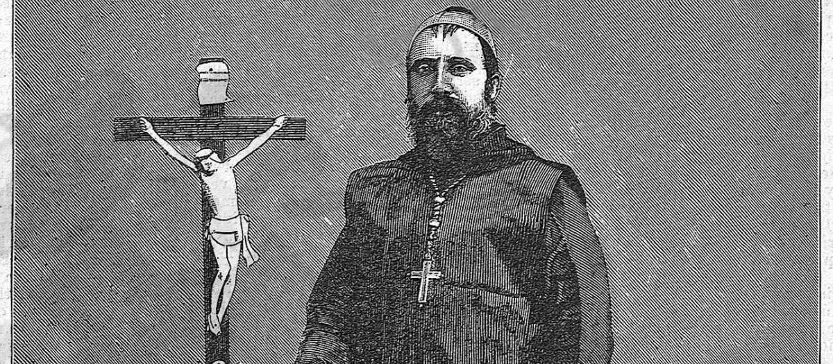 El reverendo padre fray Rosendo Salvado. Ilustración de La Ilustración Gallega y Asturiana tomo II