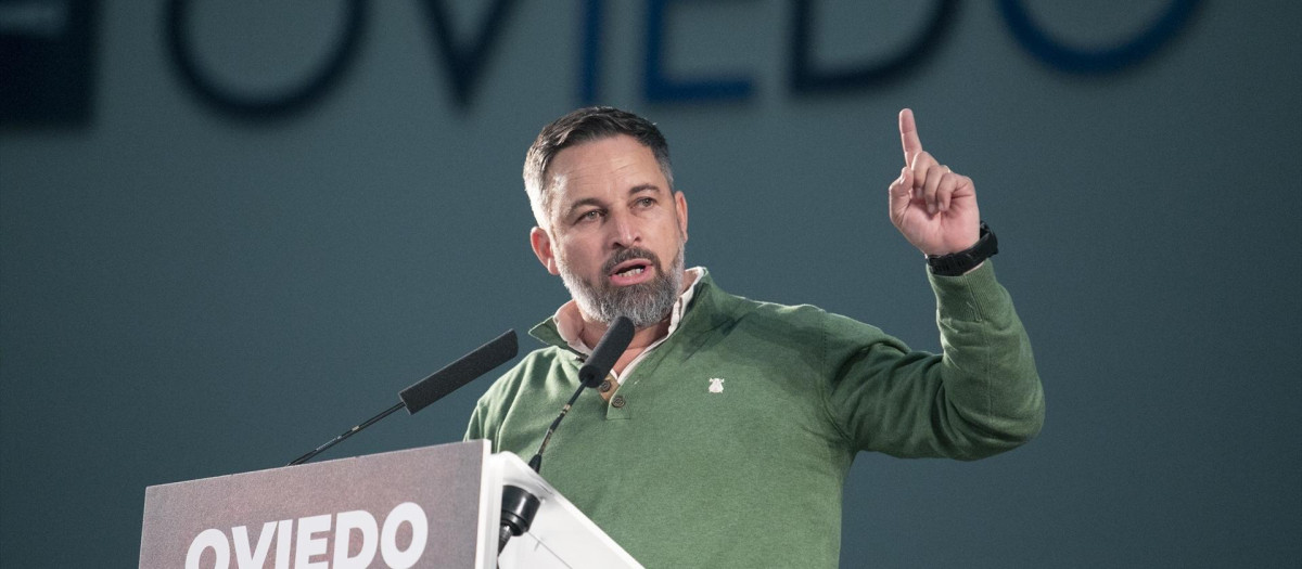 Santiago Abascal, Oviedo, Asturias, este sábado