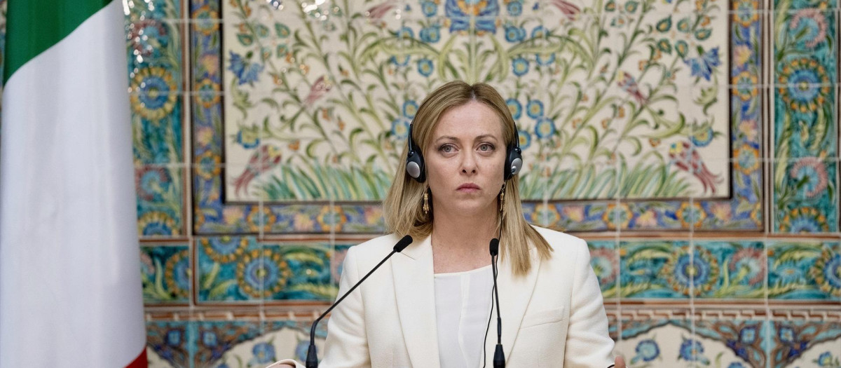 La primera ministra italiana, Giorgia Meloni.