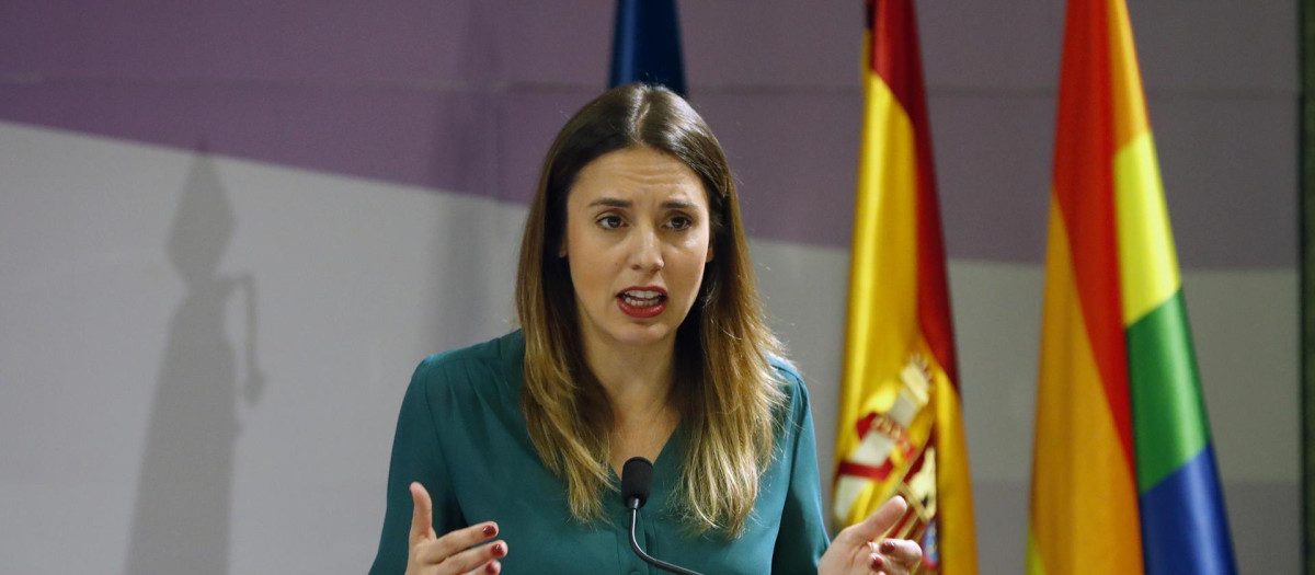 La ministra de Igualdad, Irene Montero, artífice de la ley del 'solo sí es sí'