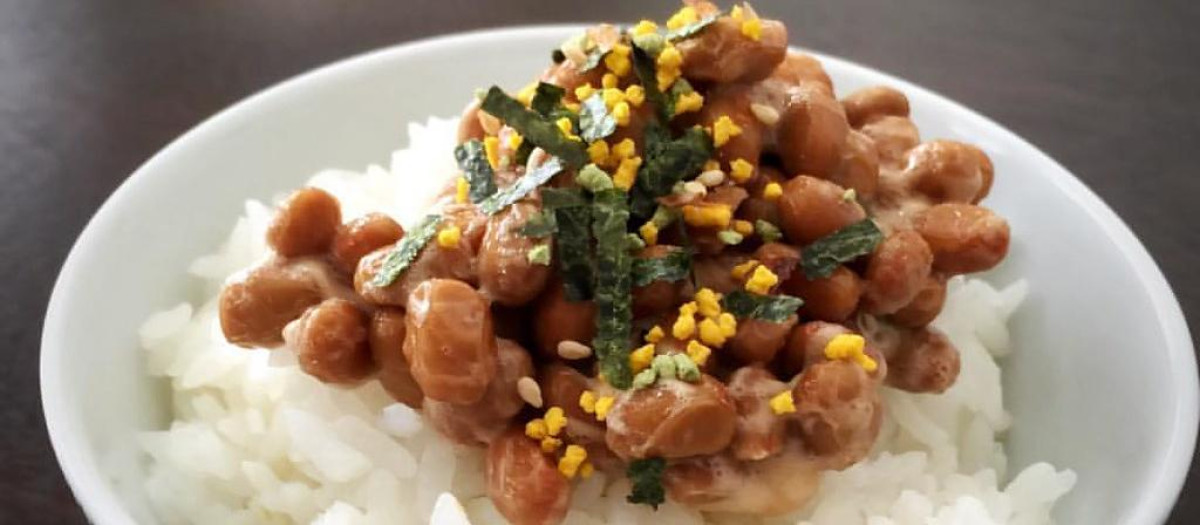 El natto es soja fermentada