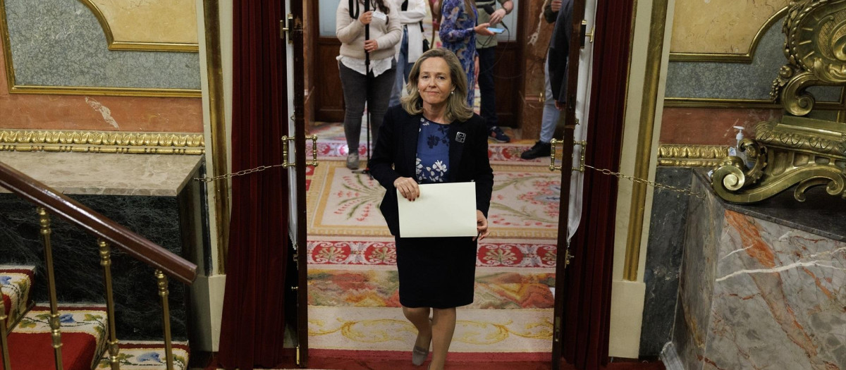 La ministra de Asuntos Económicos, Nadia Calviño.