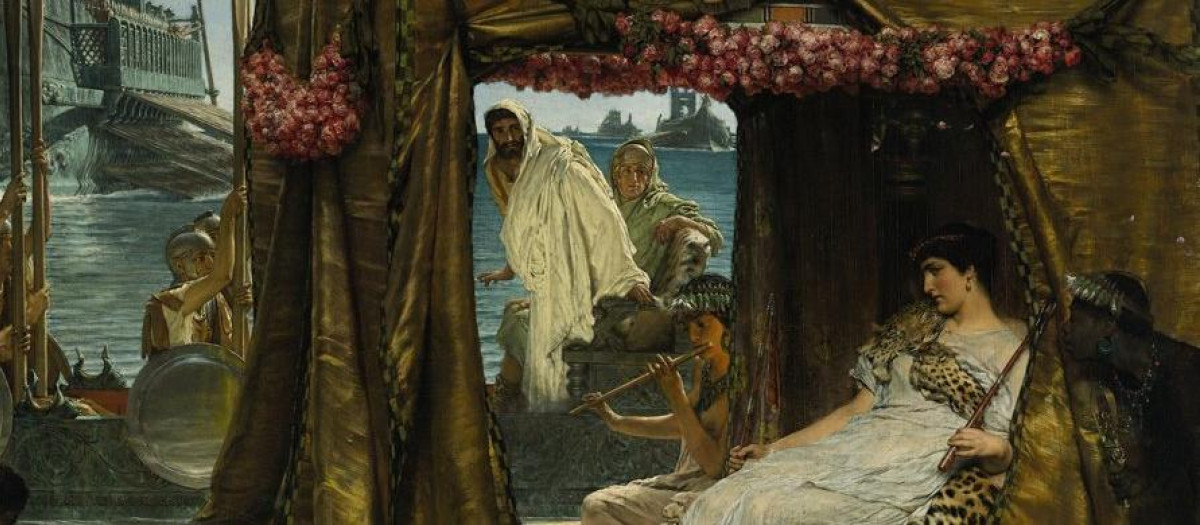 El encuentro de Antonio y Cleopatra (1885), de Lawrence Alma-Tadema