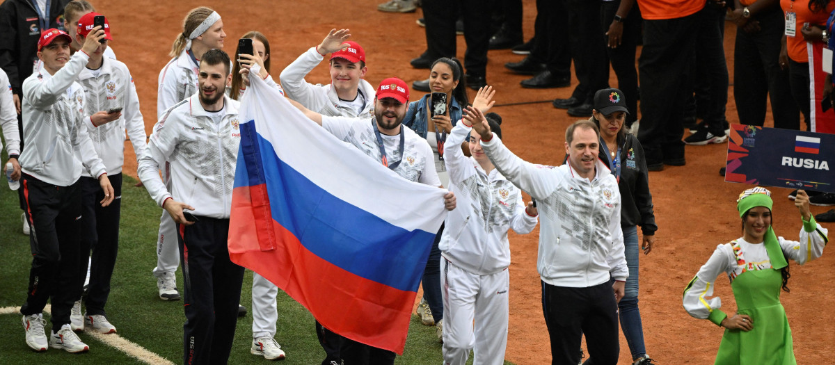 Parte de la delegación rusa en la participación de esta competición deportiva en Venezuela