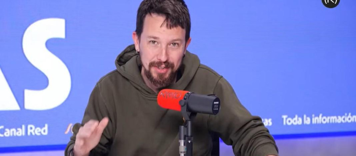 Pablo Iglesias en un programa de CanalRed, la televisión que dirige