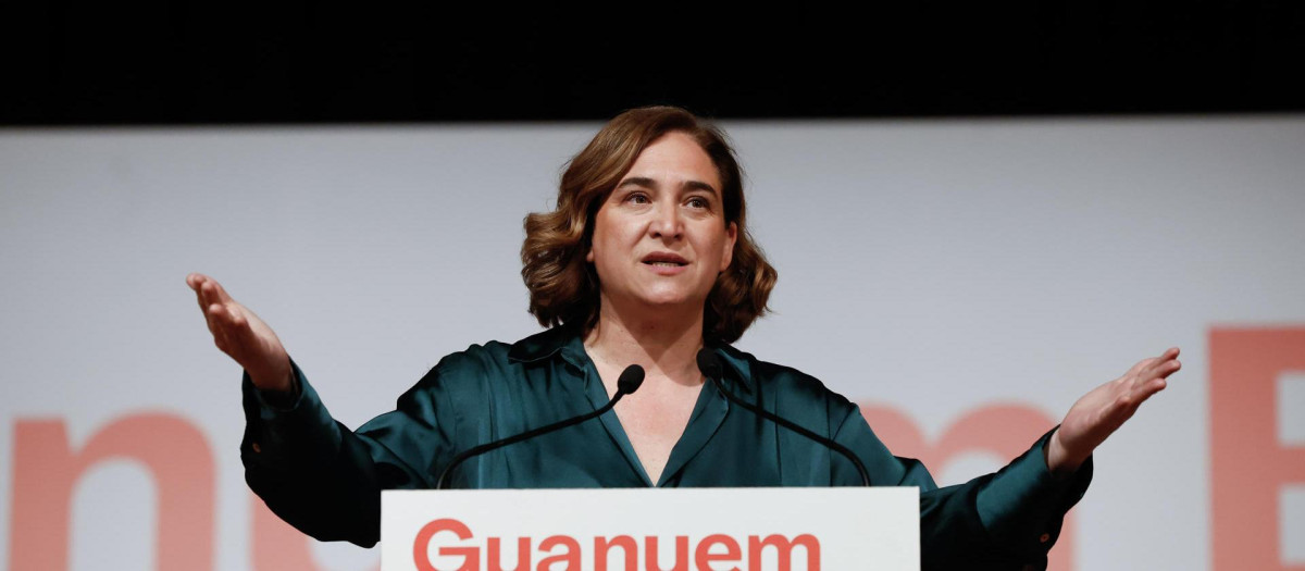 La alcaldesa de Barcelona y candidata de los comunes a la reelección, Ada Colau.