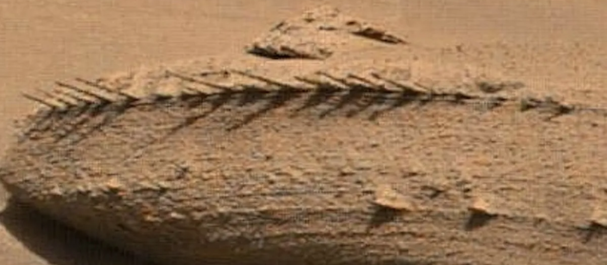 Erosión captada por el róver Curiosity en Marte