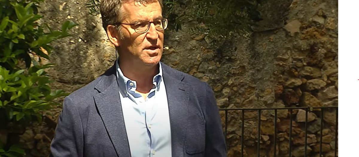 El presidente del PP, Alberto Núñez Feijóo, en Tarragona