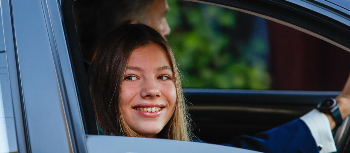 Infanta Sofia  during the first day of SantaMariadelosRosales school 2022 / 2023 , September 9, 2022