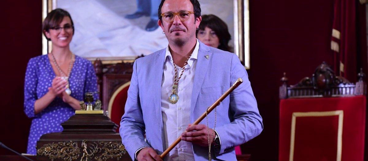 José María González, Kichi, durante su investidura como alcalde de Cádiz en 2019