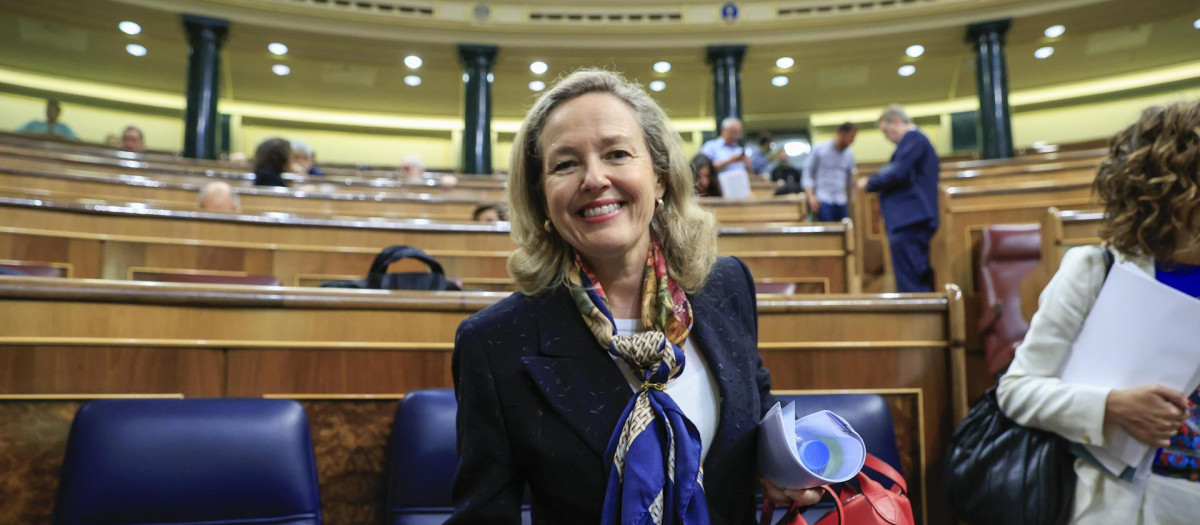 La ministra de Asuntos Económicos, Nadia Calviño.