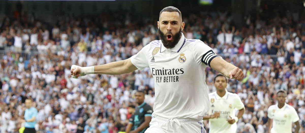 Benzema entra de lleno en la lucha por el Pichichi tras sus tres goles al Almería