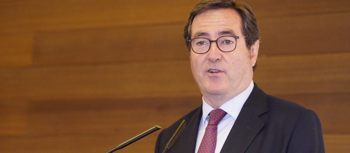 El presidente de la CEOE, Antonio Garamendi.