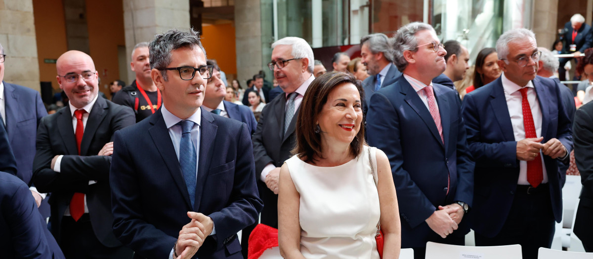 Félix Bolaños y Margarita Robles juntos en el acto