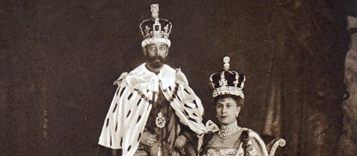 El Rey Jorge V y la Reina María de Inglaterra después de su coronación en 1911