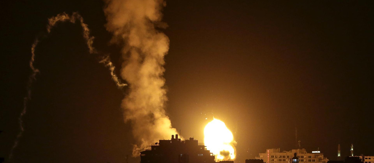 Imagen del ataque israelí a Gaza