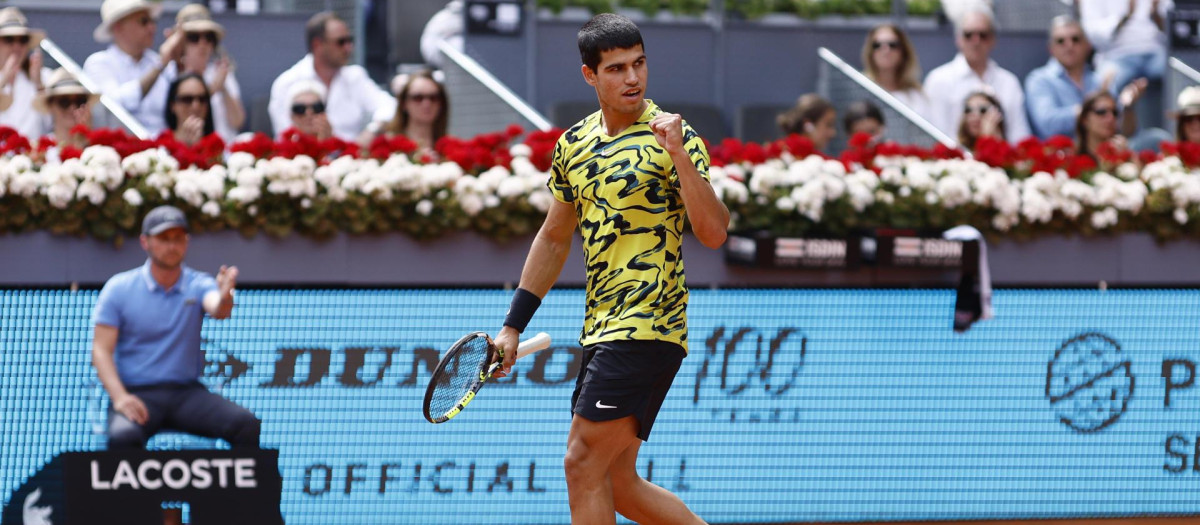 Carlos Alcaraz, en el Mutua Madrid Open