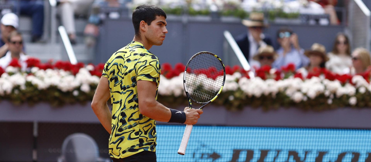 Carlos Alcaraz, en el Mutua Madrid Open