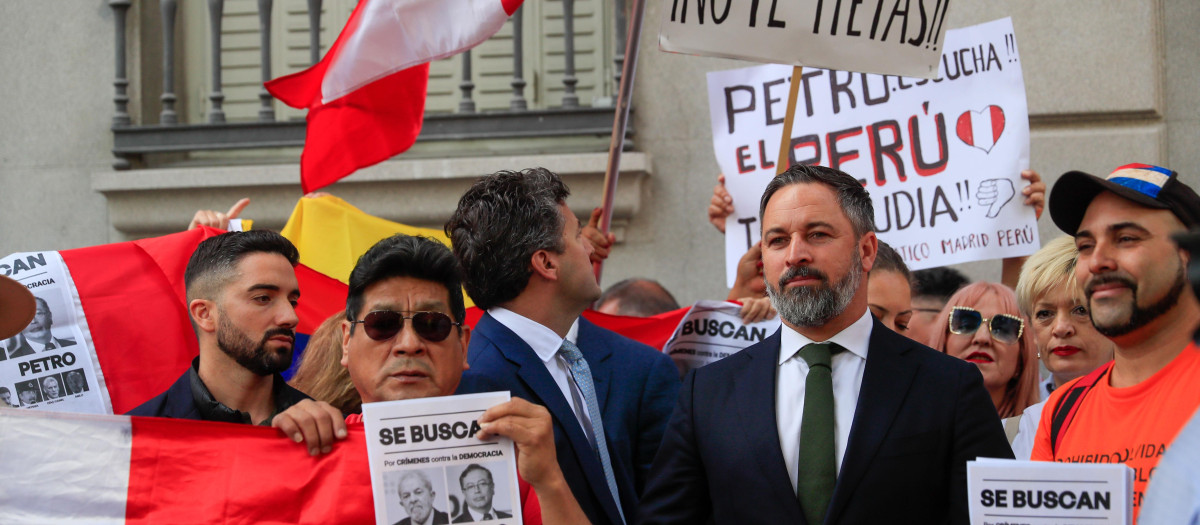 El presidente de Vox, Santiago Abascal