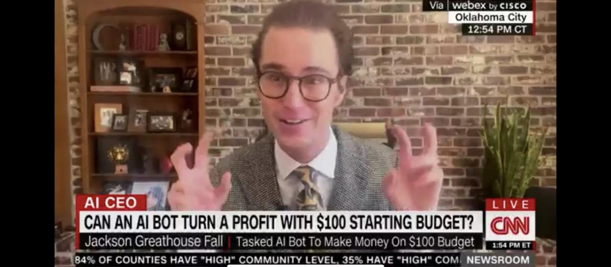 Jackson Greathouse Fall, durante una entrevista en CNN
