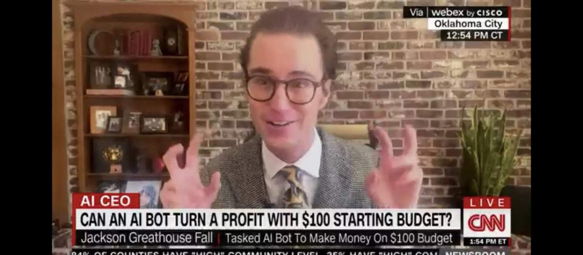 Jackson Greathouse Fall, durante una entrevista en CNN