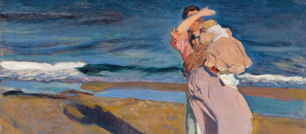 Joaquín Sorolla, "Pescadora con su hijo", 1908