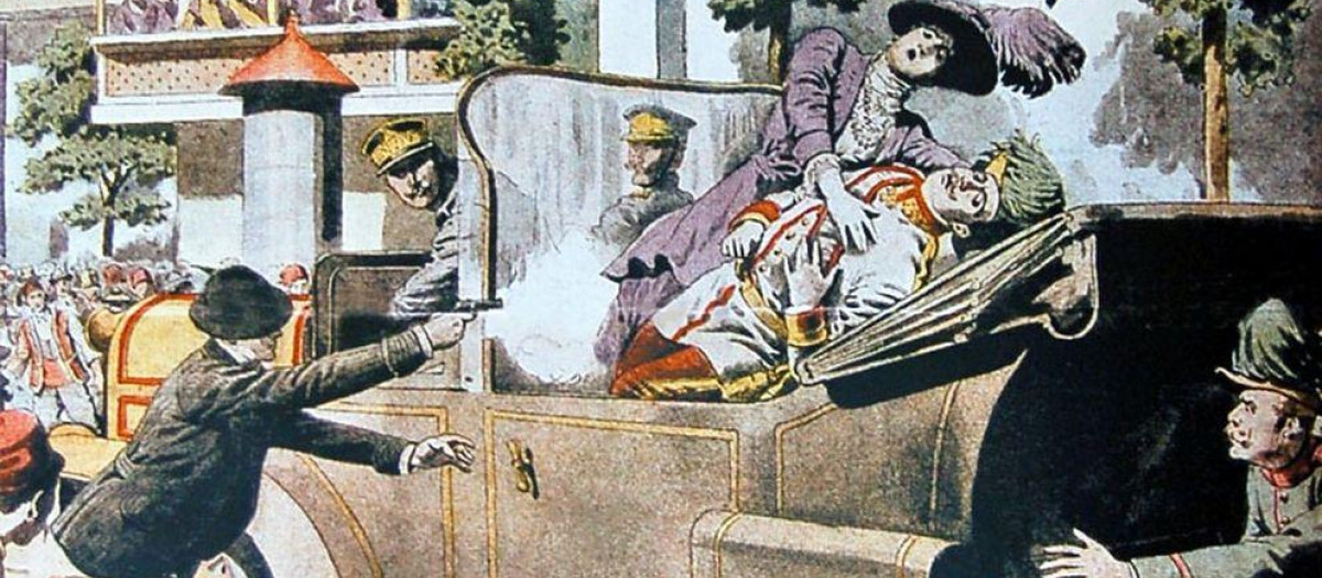 El asesinato del Archiduque Francisco Fernando desató las hostilidades en Europa