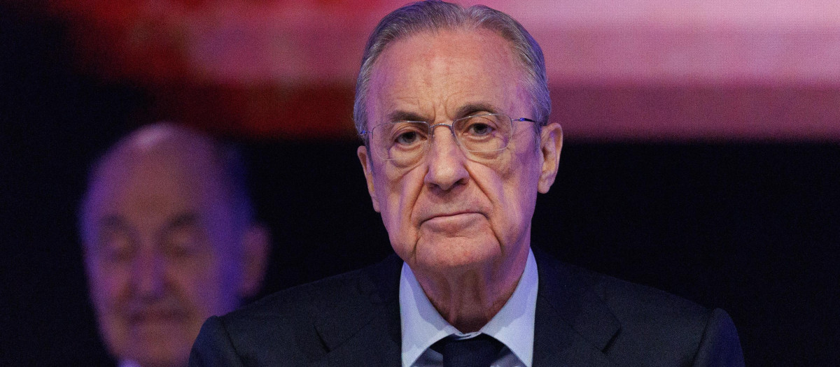 El presidente del grupo ACS y del Real Madrid Club de Fútbol, Florentino Pérez