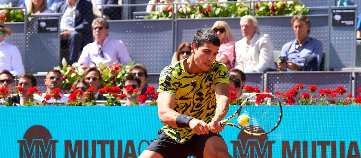 Carlos Alcaraz, en las semifinales del Mutua Madrid Open
