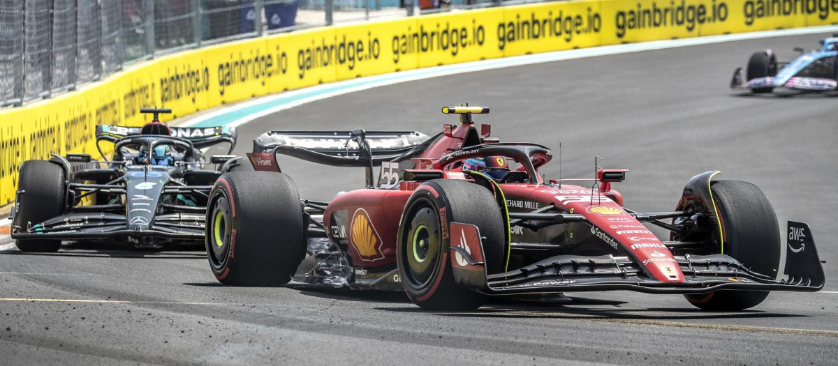 Carlos Sainz, durante los entrenamientos libres