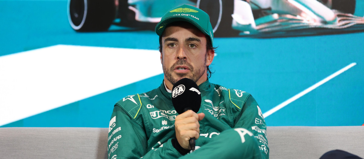 Fernando Alonso, en rueda de prensa